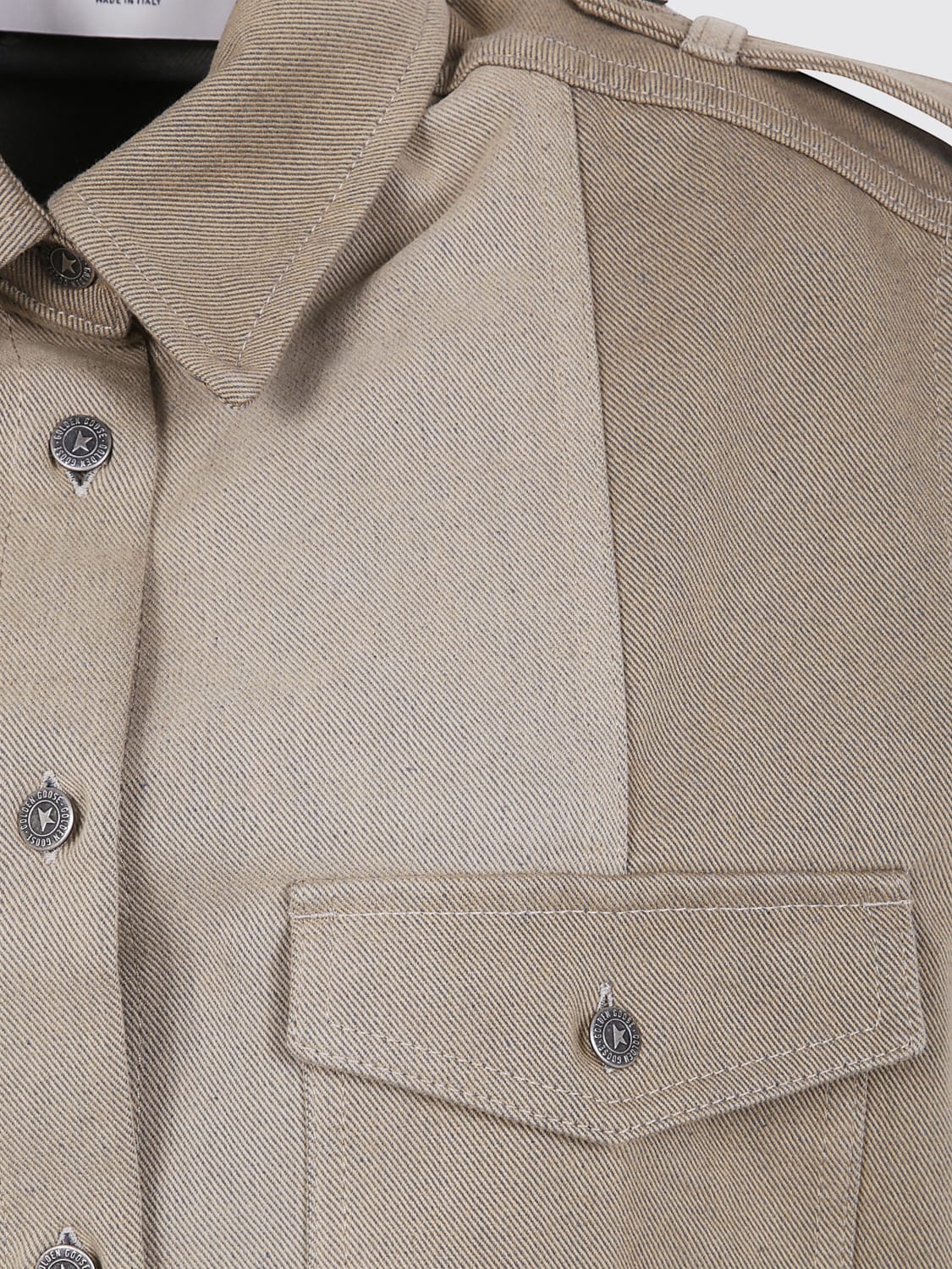 GOLDEN GOOSE HEMDBLUSE: Jacke damen Golden Goose, Kaffee Braun - Img 3