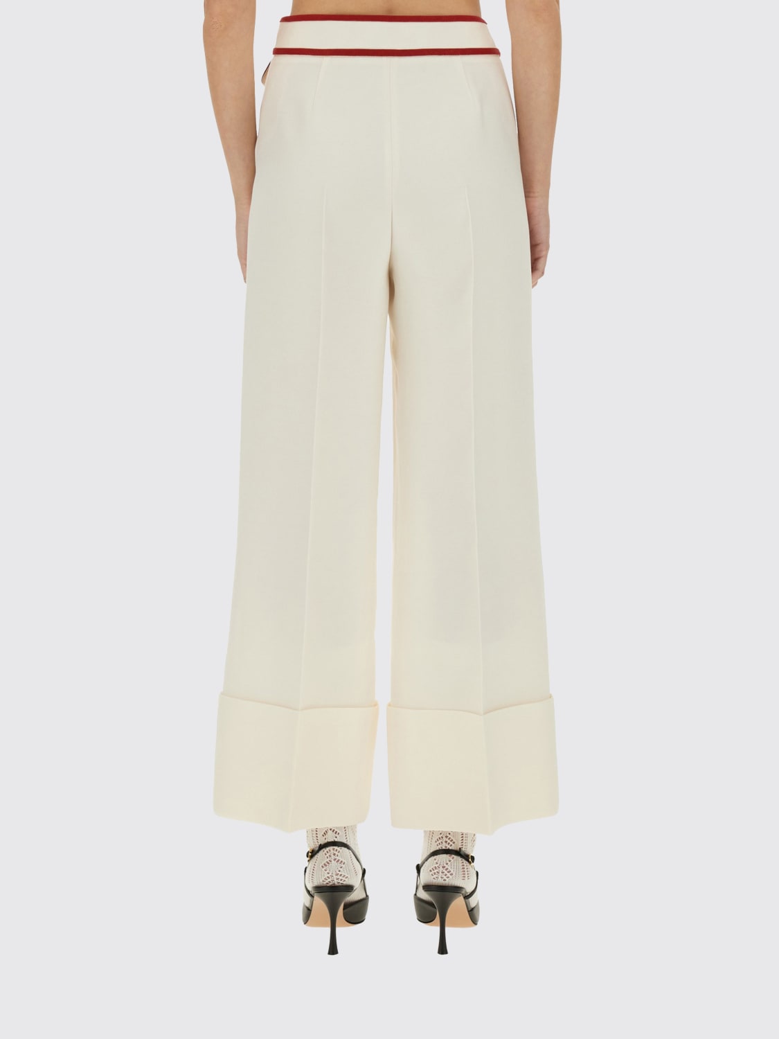 VALENTINO PANTS: Pants woman Valentino, Ivory - Img 3