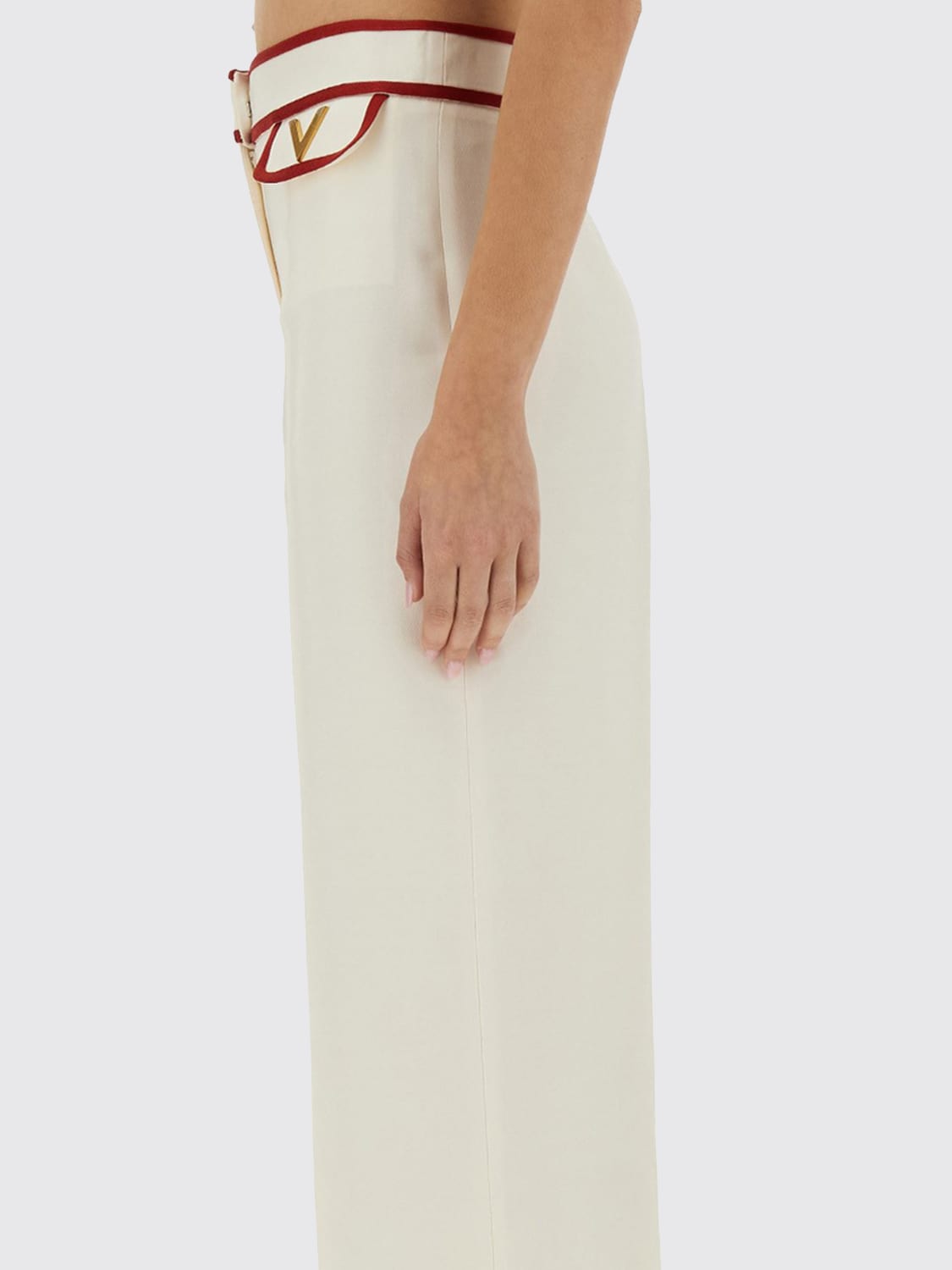 VALENTINO PANTS: Pants woman Valentino, Ivory - Img 4