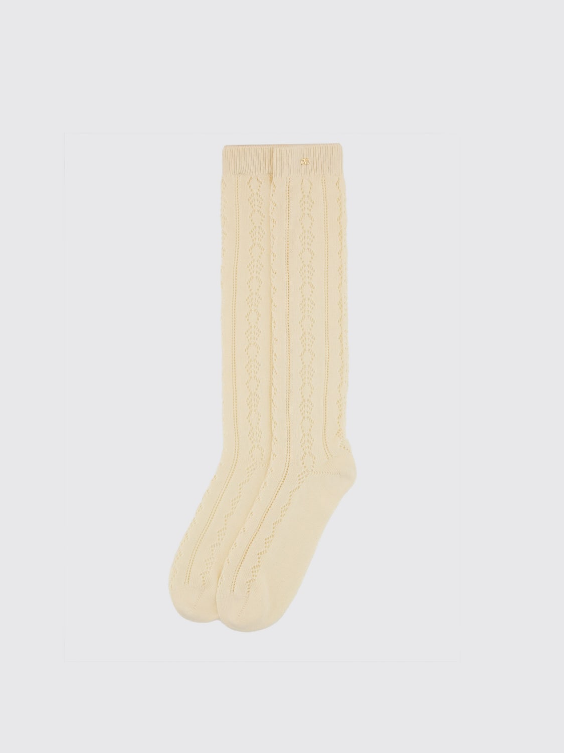 VALENTINO SOCKS: Socks men Valentino, Ivory - Img 1