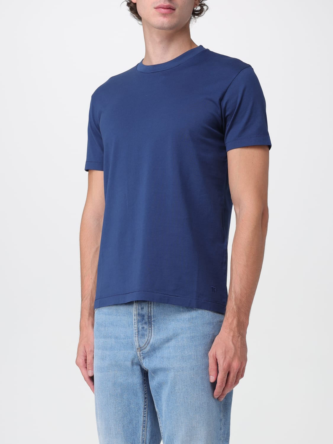 TOM FORD T-SHIRT: T-shirt men Tom Ford, Blue - Img 3