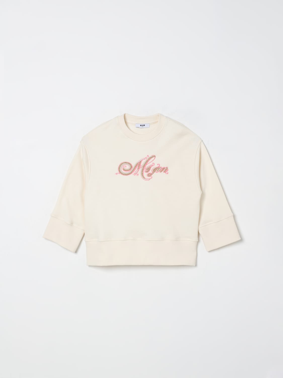 MSGM KIDS PULLOVER: Pullover kinder MSGM Kids, Beige - Img 1