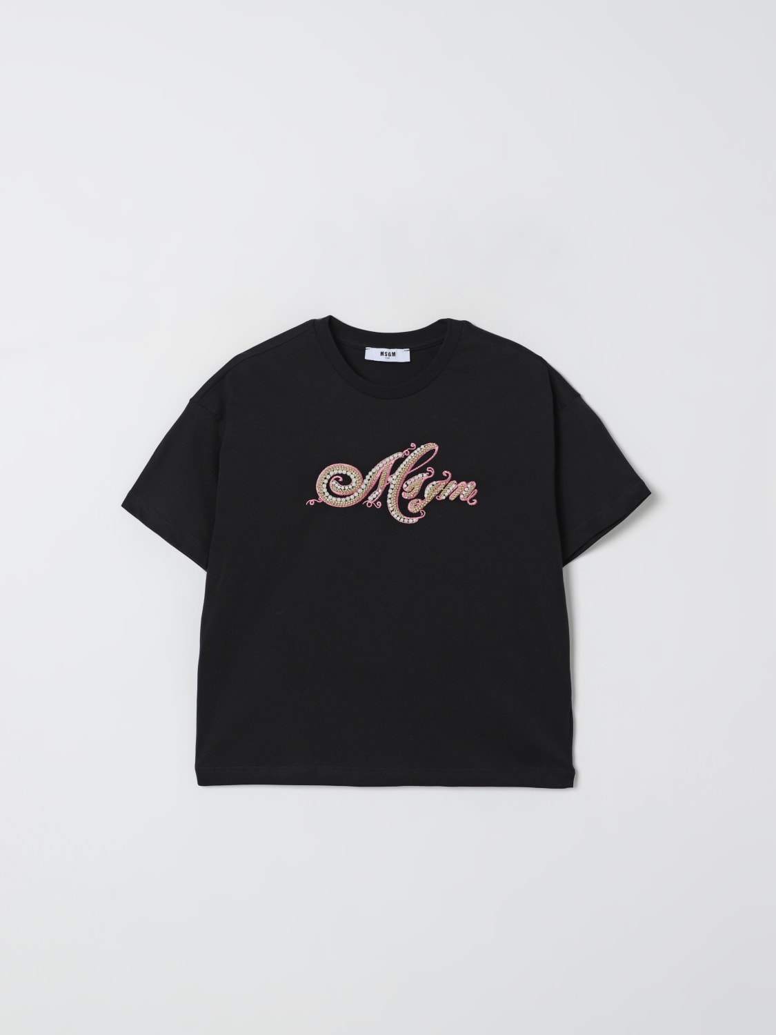 MSGM KIDS T-SHIRT: T-shirt kinder MSGM Kids, Schwarz - Img 1