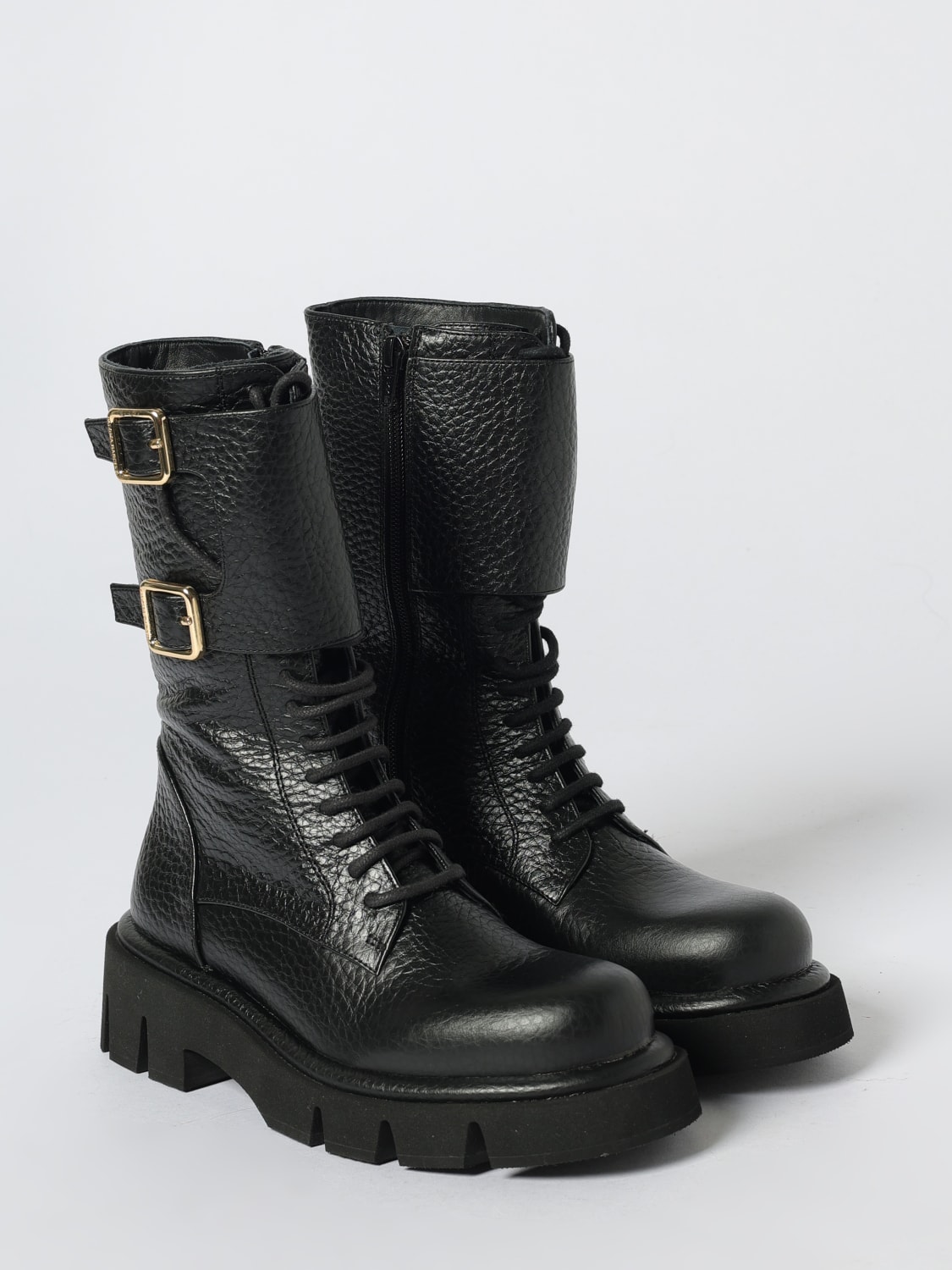 PALOMA BARCELÒ BOOTS: Flat ankle boots woman Paloma BarcelÒ, Black - Img 2