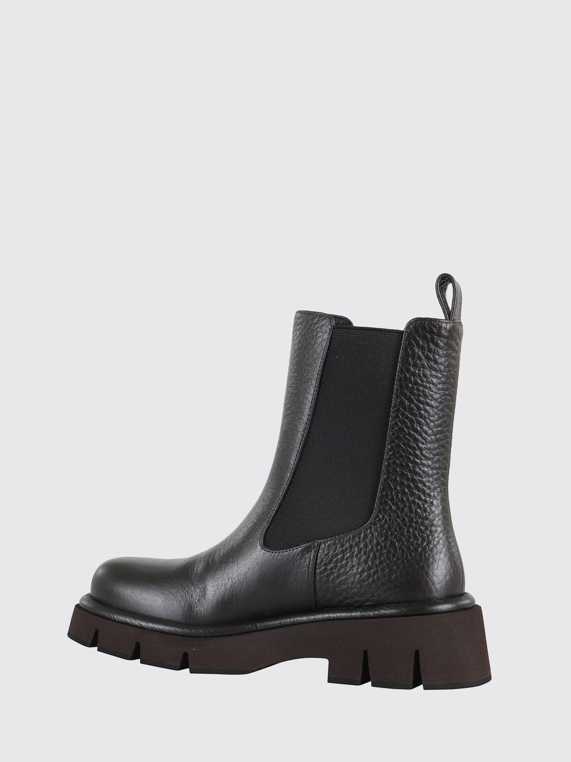 PALOMA BARCELÒ STIVALI: Stivaletto Paloma Barcelò in pelle martellata , Marrone - Img 3