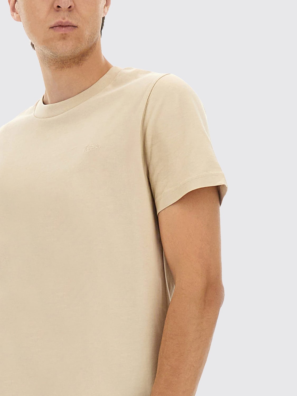 A.P.C. T-SHIRT: T-shirt men A.P.C., Beige - Img 4