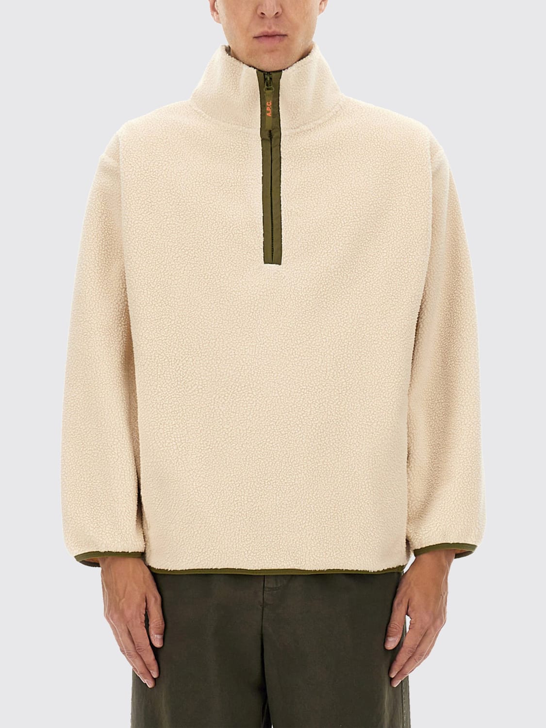 A.P.C. SWEATSHIRT: Sweatshirt men A.P.C., White - Img 1