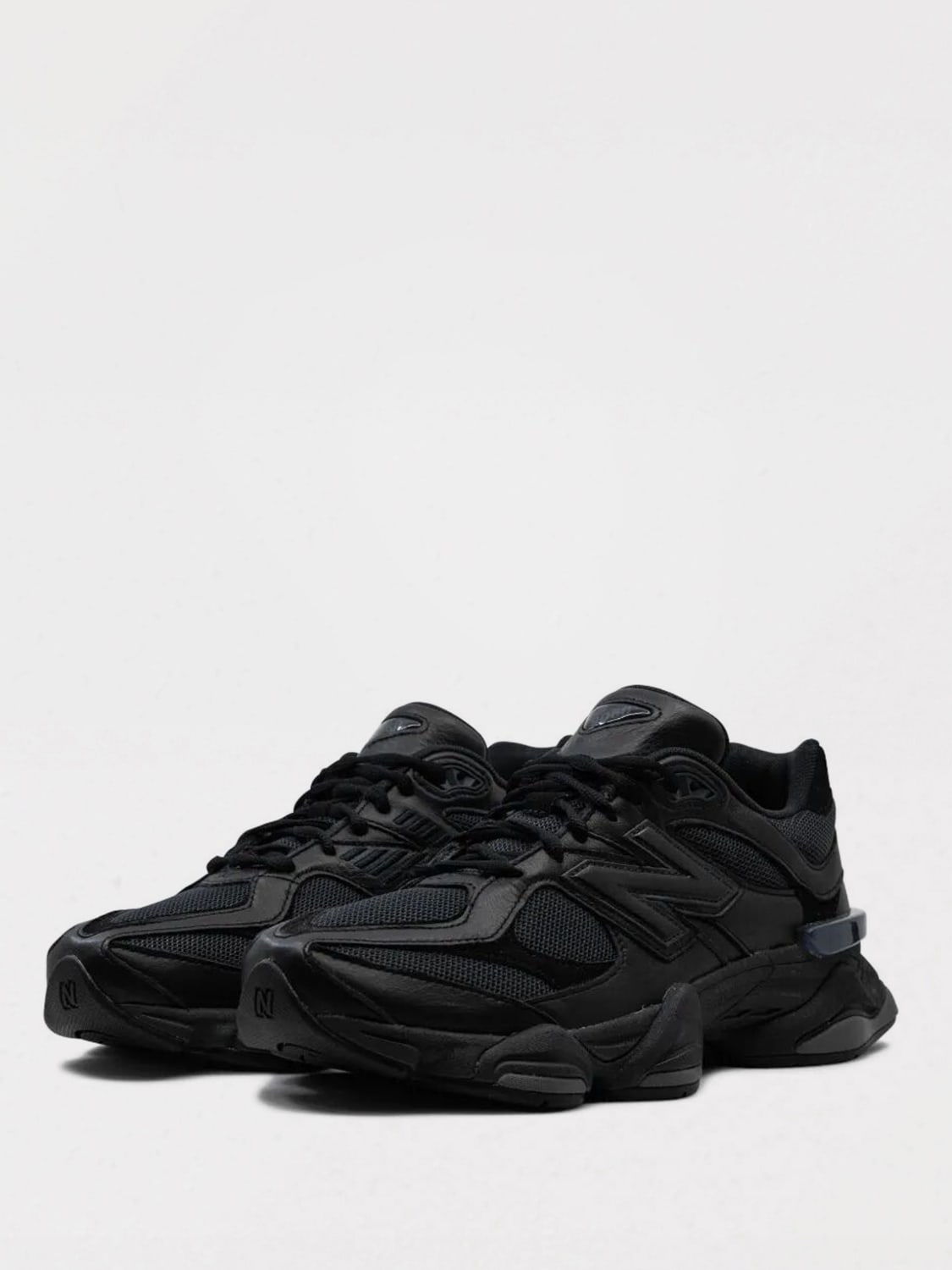 NEW BALANCE SNEAKERS: Sneakers 9060 New Balance in pelle e mesh , Nero - Img 2