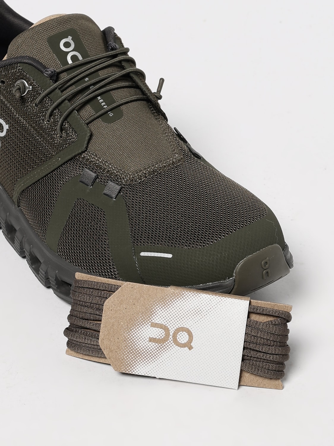 ON RUNNING SNEAKERS: Sneakers Cloud 6 On in mesh riciclato , Oliva - Img 4