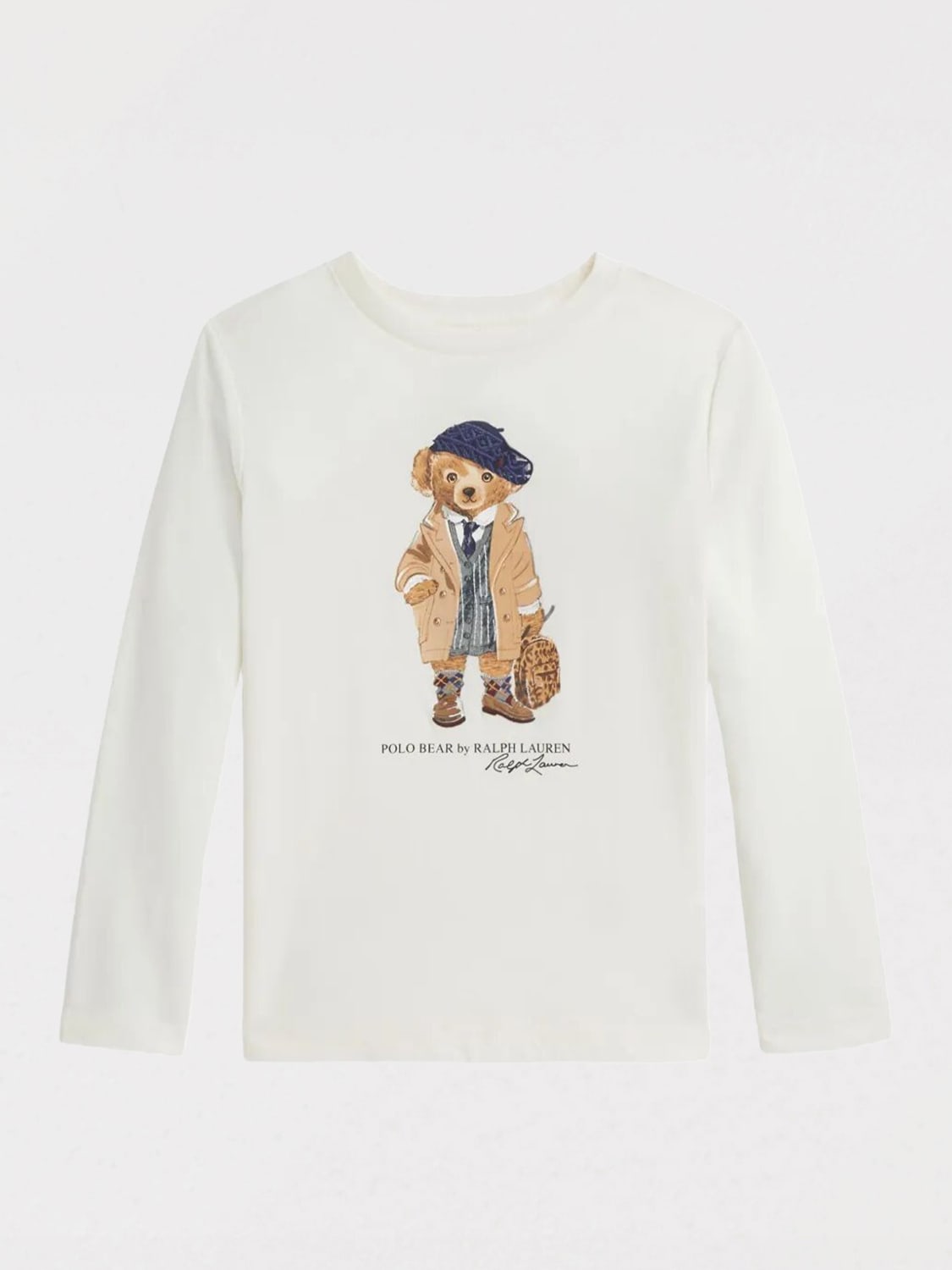 POLO RALPH LAUREN CAMISETA: Camiseta niños Polo Ralph Lauren, Blanco - Img 1