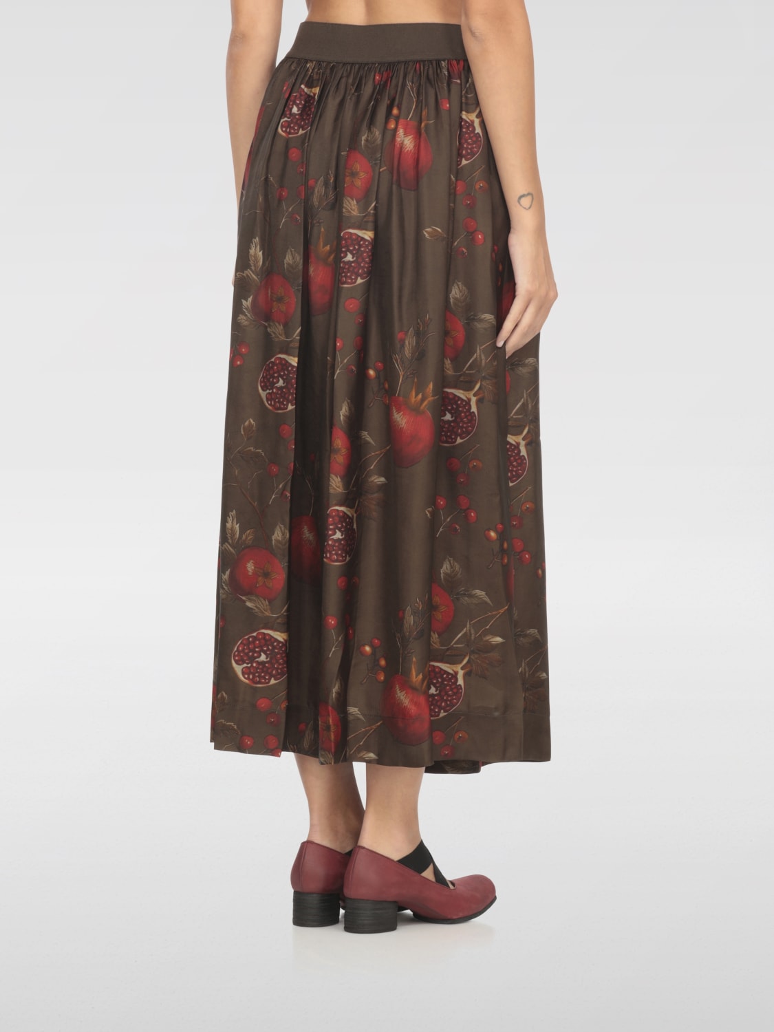 UMA WANG ЮБКА: Юбка Женское Uma Wang, Коричневый - Img 3