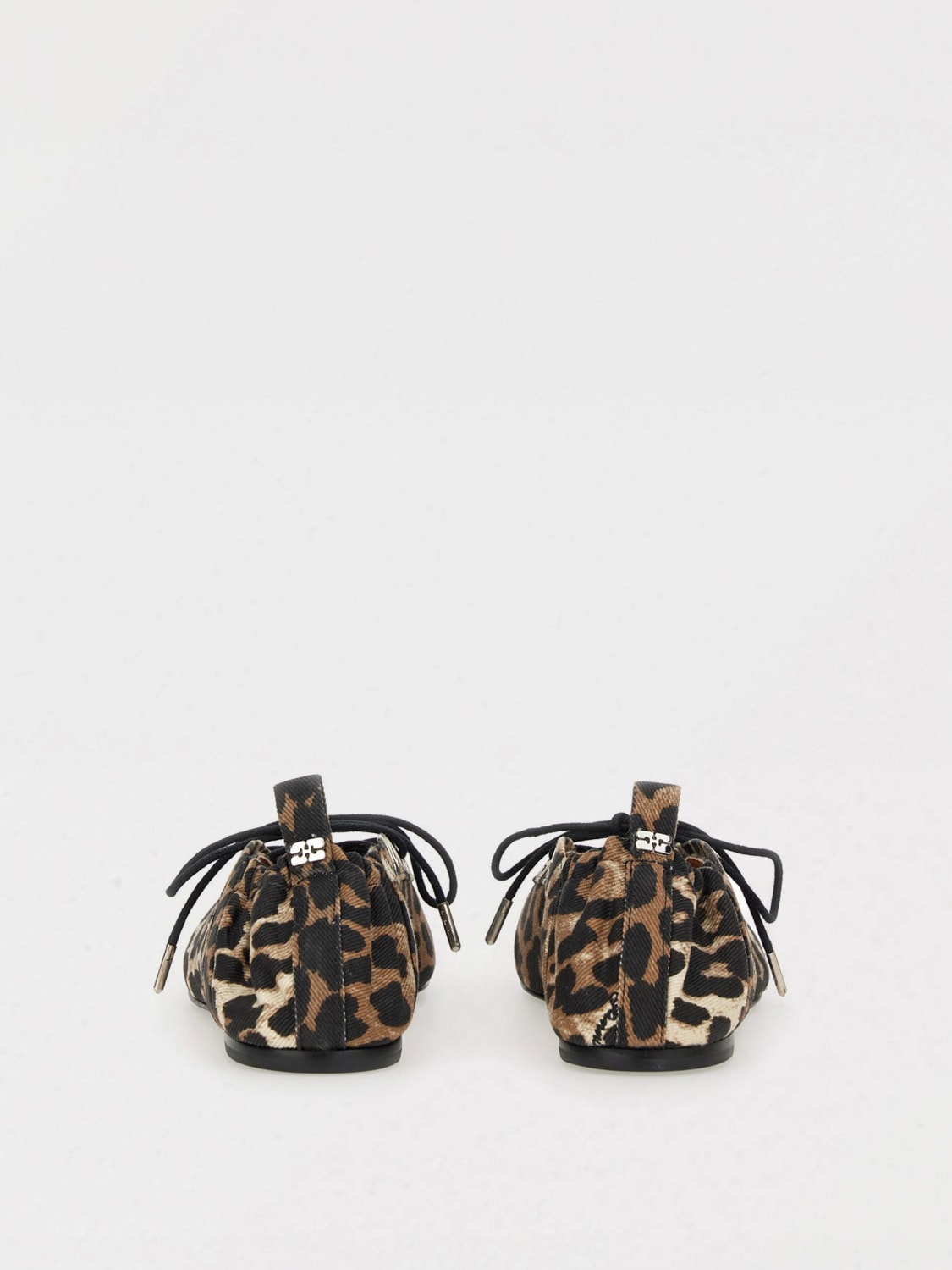 GANNI BALLET FLAT: Flat shoes woman Ganni, Brown - Img 3