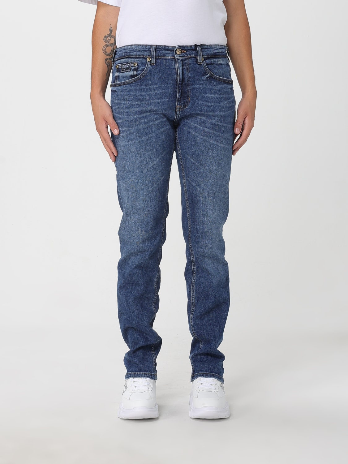 VERSACE JEANS COUTURE JEANS: Pants men Versace Jeans Couture, Blue - Img 1