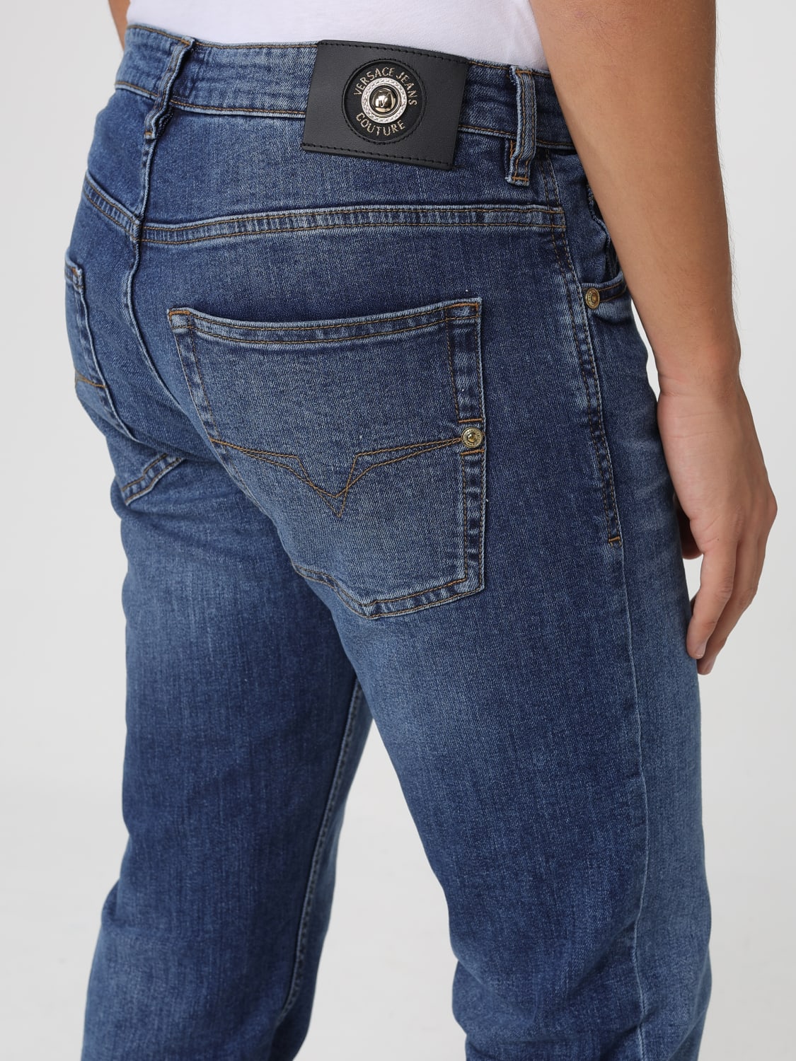VERSACE JEANS COUTURE JEANS: Pants men Versace Jeans Couture, Blue - Img 3