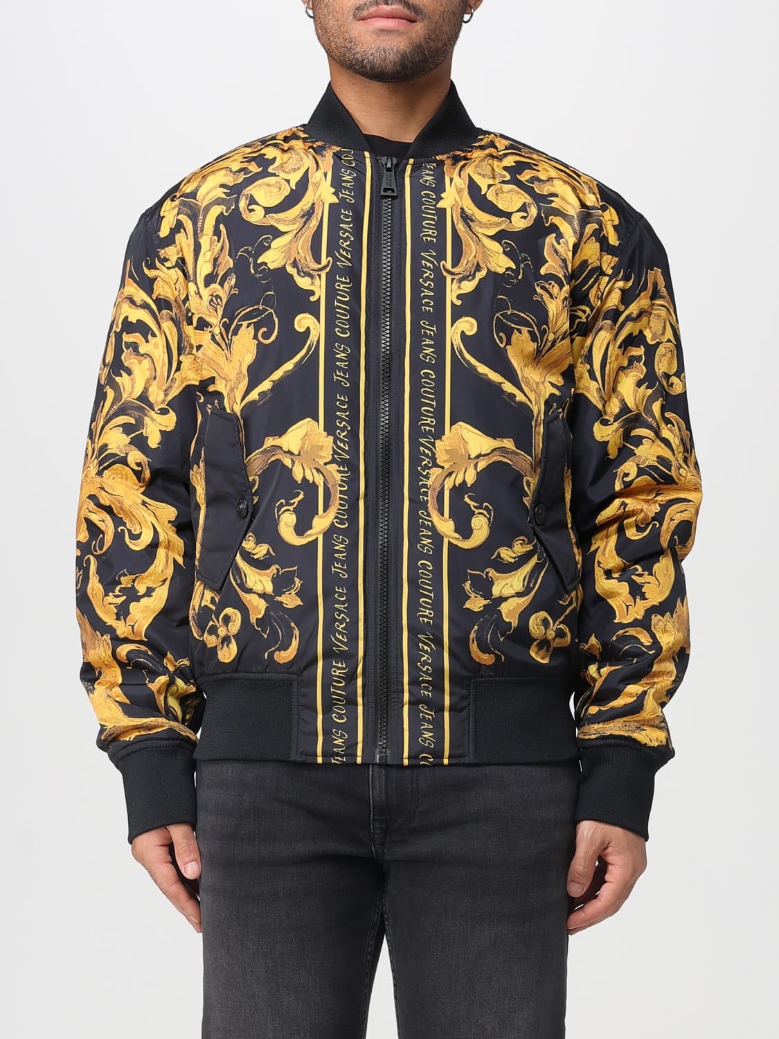 VERSACE JEANS COUTURE JACKET: Jacket men Versace Jeans Couture, Black - Img 1