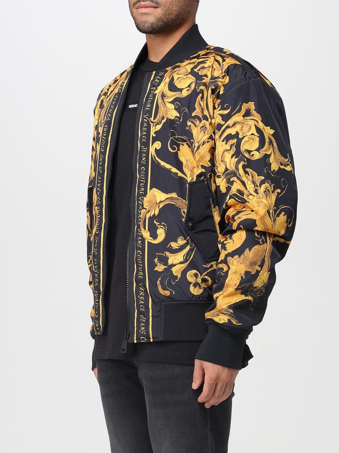 VERSACE JEANS COUTURE JACKET: Jacket men Versace Jeans Couture, Black - Img 3