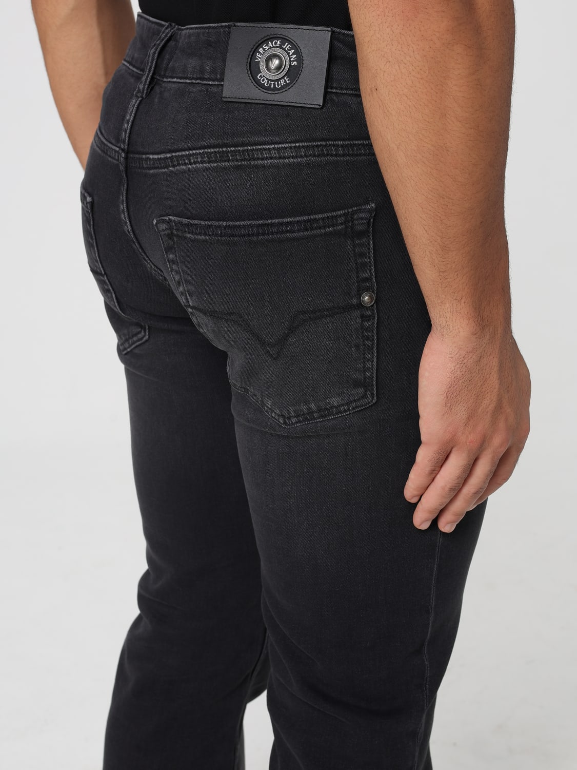 VERSACE JEANS COUTURE JEANS: Pants men Versace Jeans Couture, Black - Img 3