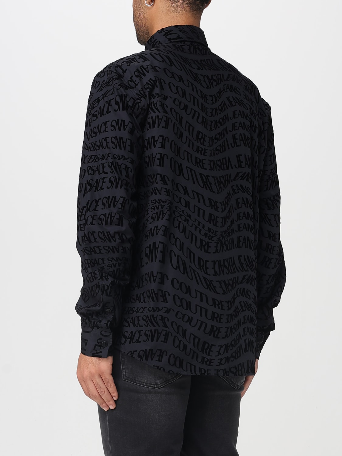 VERSACE JEANS COUTURE SHIRT: Shirt men Versace Jeans Couture, Black - Img 2
