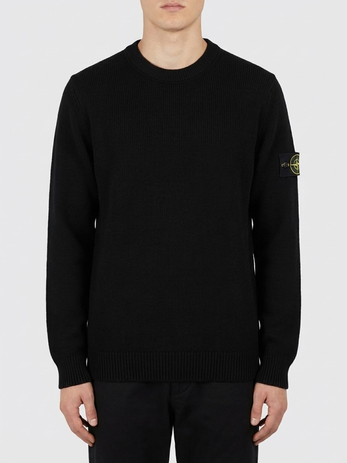 STONE ISLAND SWEATER: Sweatshirt men Stone Island, Black - Img 1