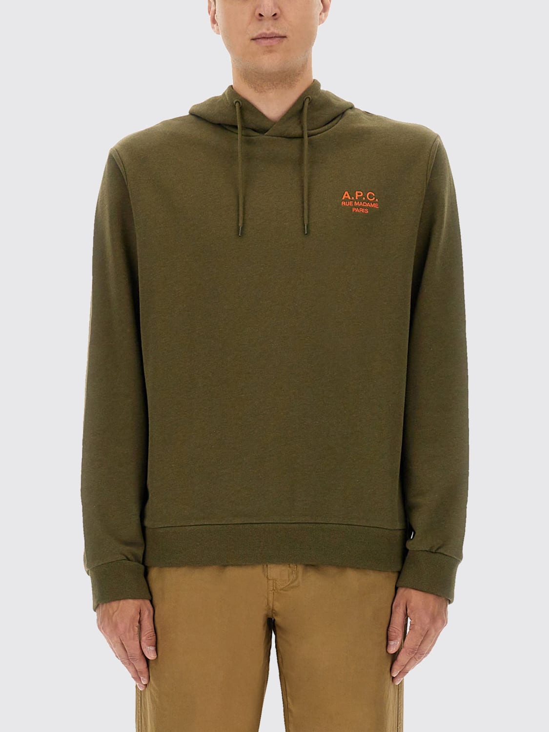 A.P.C. SWEATSHIRT: Sweatshirt men A.P.C., Green - Img 1