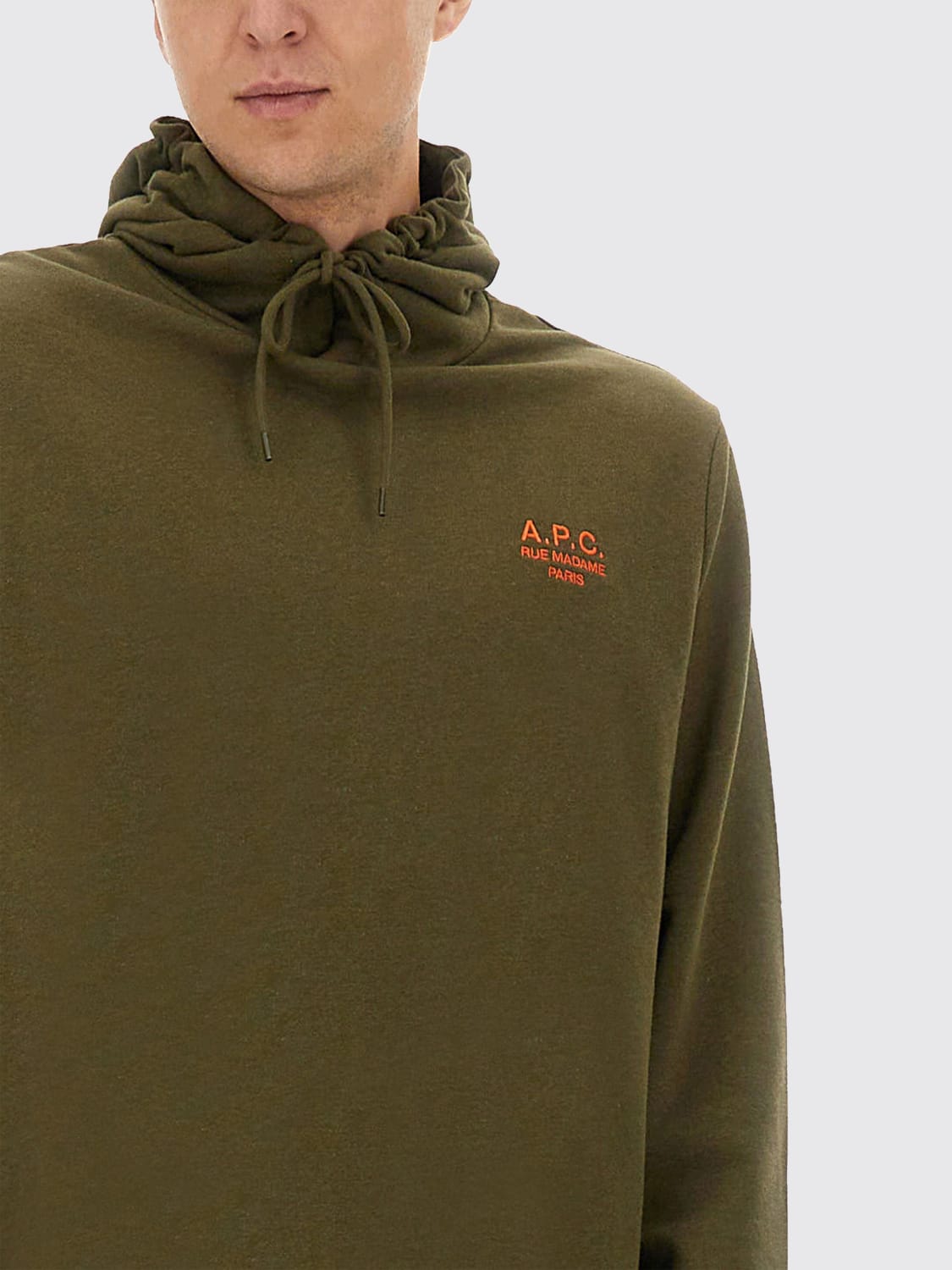 A.P.C. SWEATSHIRT: Sweatshirt men A.P.C., Green - Img 4