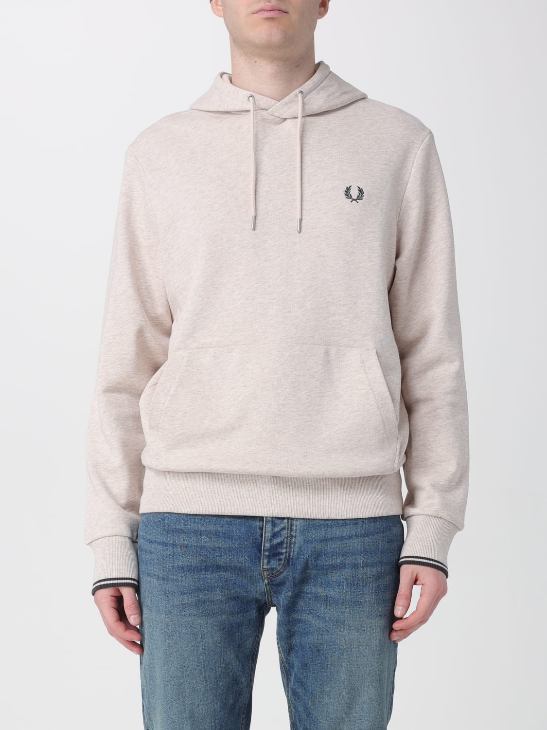 FRED PERRY SWEATSHIRT: Sweatshirt men Fred Perry, Beige - Img 1
