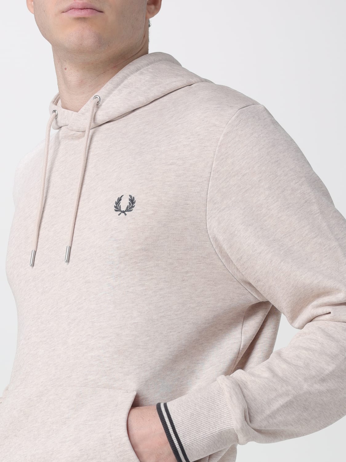 FRED PERRY SWEATSHIRT: Sweatshirt men Fred Perry, Beige - Img 3