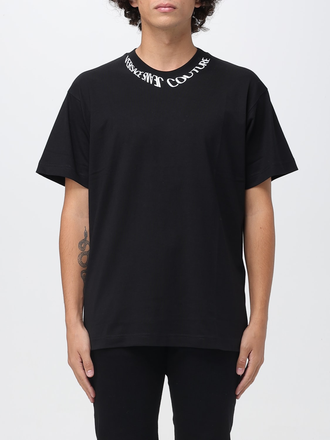 VERSACE JEANS COUTURE T-SHIRT: T-shirt men Versace Jeans Couture, Black - Img 1