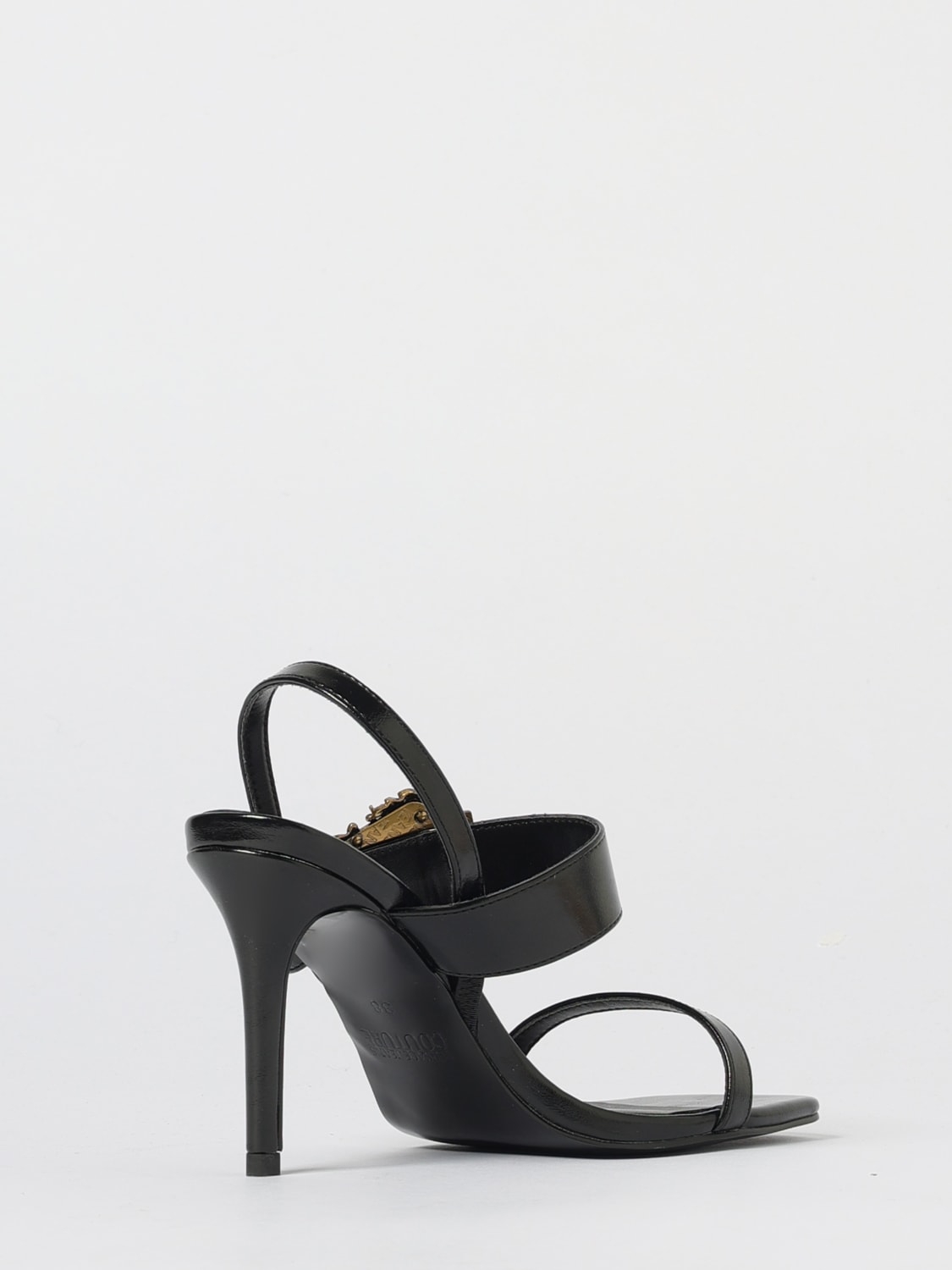 VERSACE JEANS COUTURE SANDALIAS DE TACÓN: Sandalias planas mujer Versace Jeans Couture, Negro - Img 3