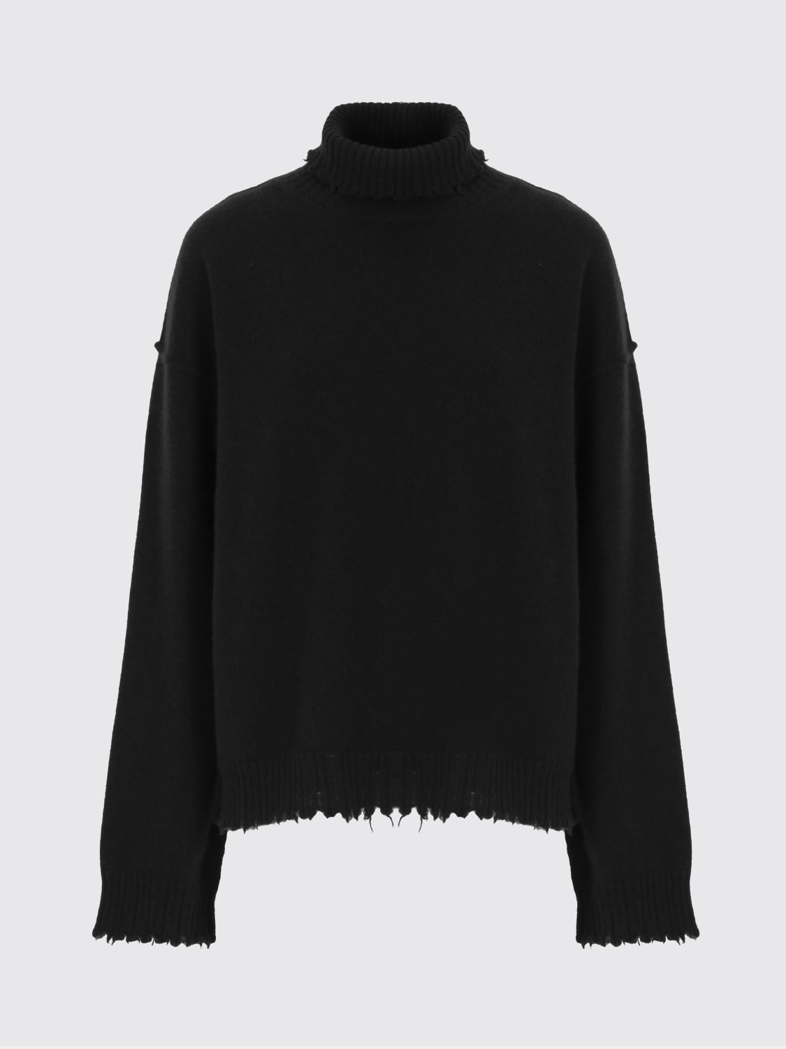 UMA WANG MAGLIA: Maglia a dolcevita in cashmere Uma Wang, Nero - Img 2