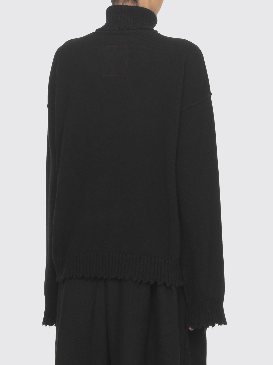 UMA WANG MAGLIA: Maglia a dolcevita in cashmere Uma Wang, Nero - Img 4