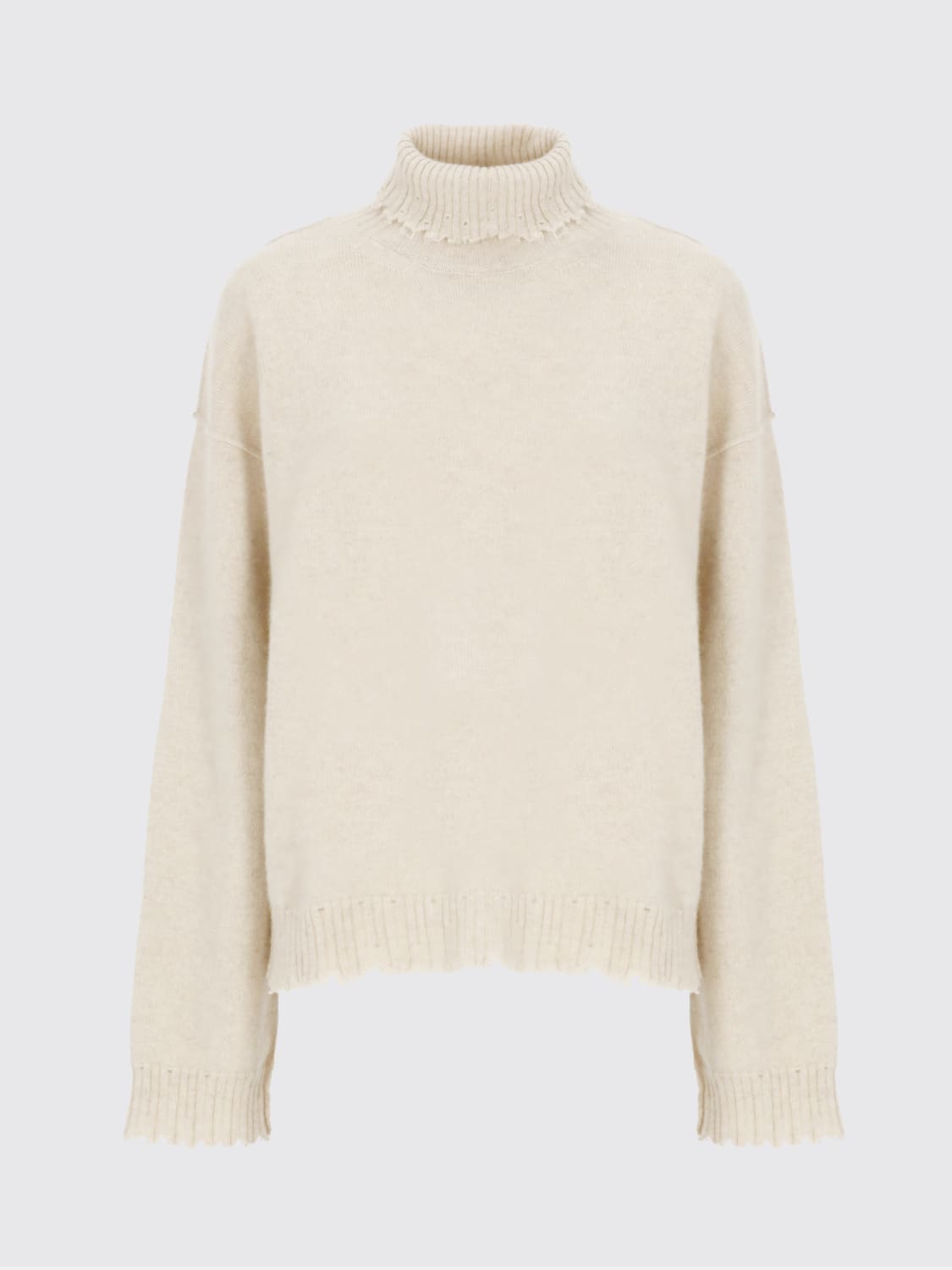 UMA WANG PULL: Pull femme Uma Wang, Beige - Img 2