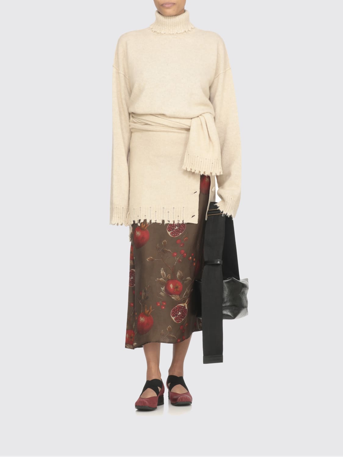 UMA WANG PULL: Pull femme Uma Wang, Beige - Img 3