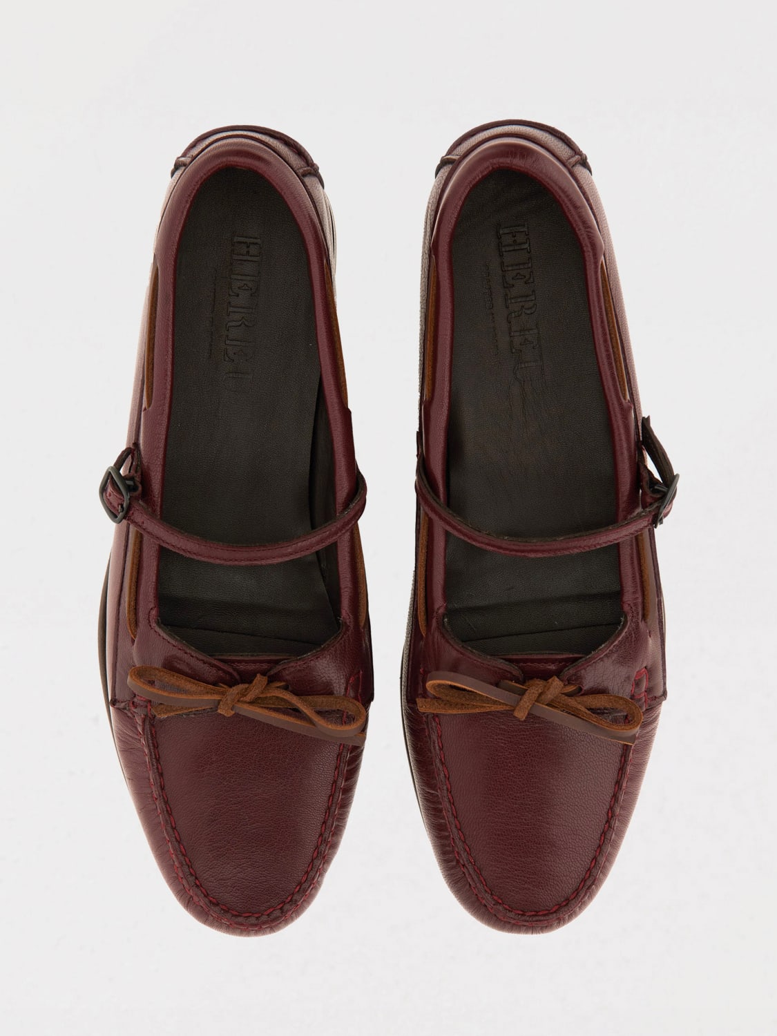 HEREU LOAFERS: Loafers woman Hereu, Burgundy - Img 4