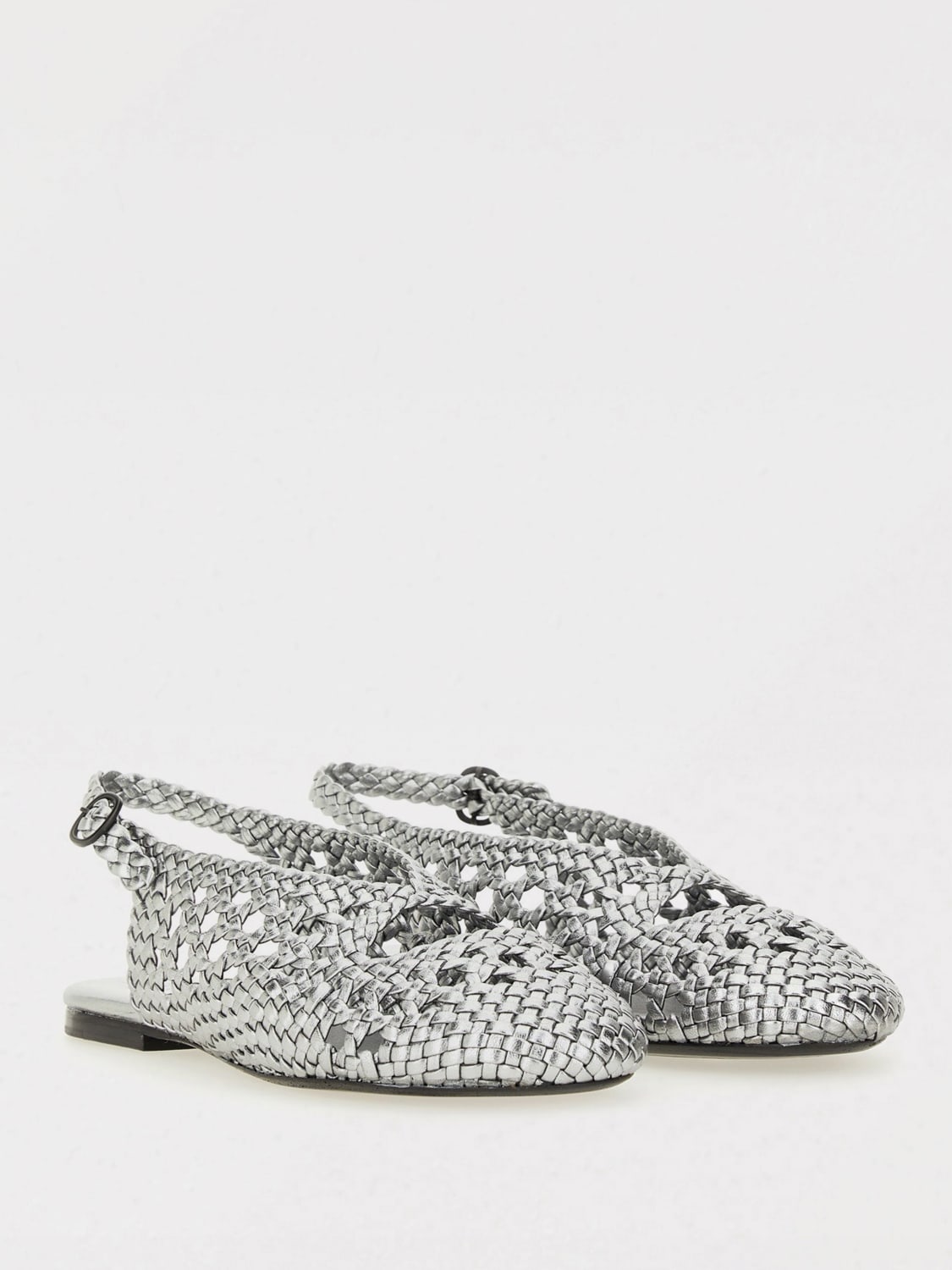 HEREU MANOLETINAS: Zapatos de tacón mujer Hereu, Plata - Img 2