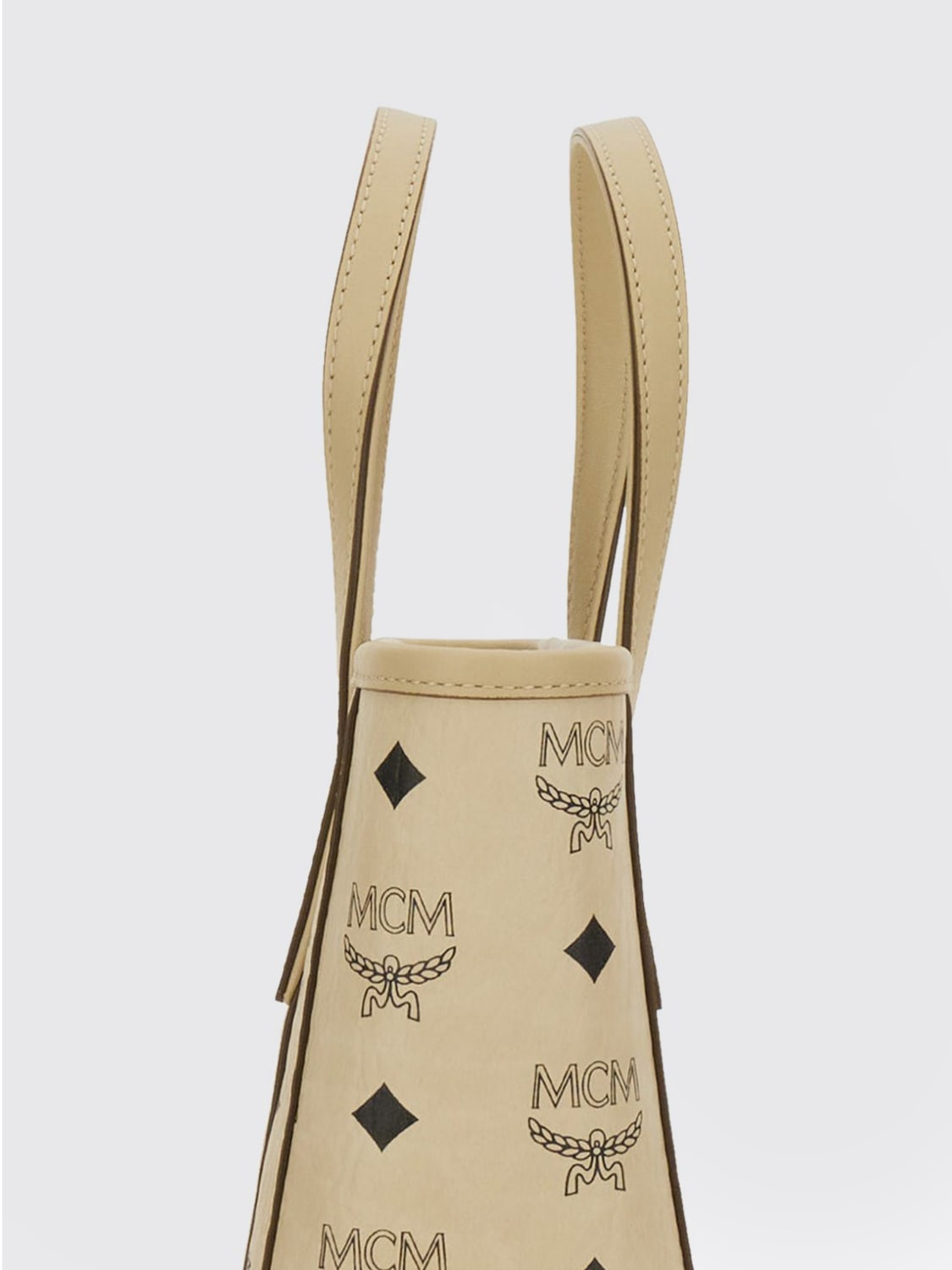 MCM MINITASCHE: Umhängetasche damen Mcm, Beige - Img 3