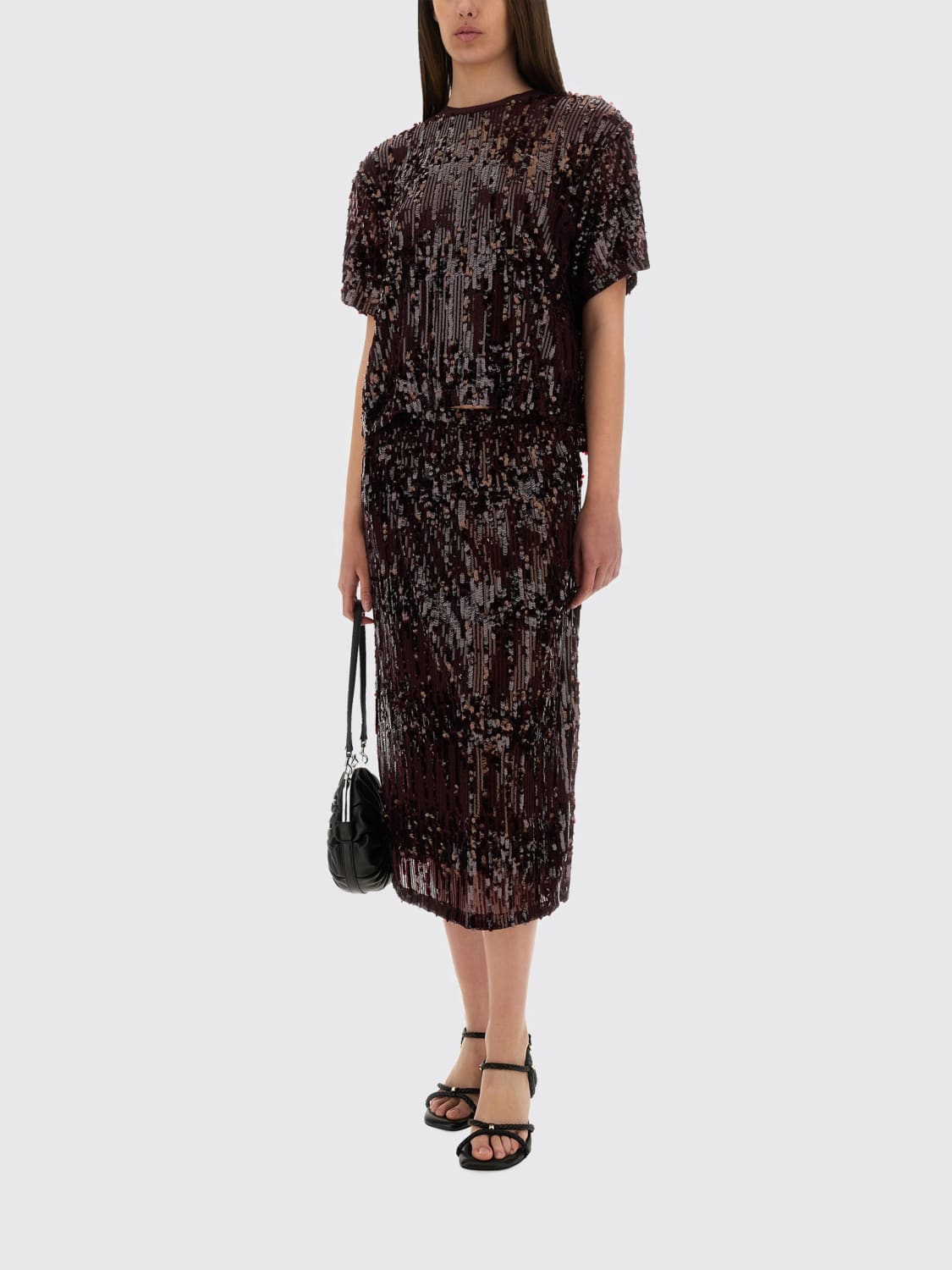 BAUM UND PFERDGARTEN 上衣: 上衣 女士 Baum Und Pferdgarten, 酒红 - Img 2