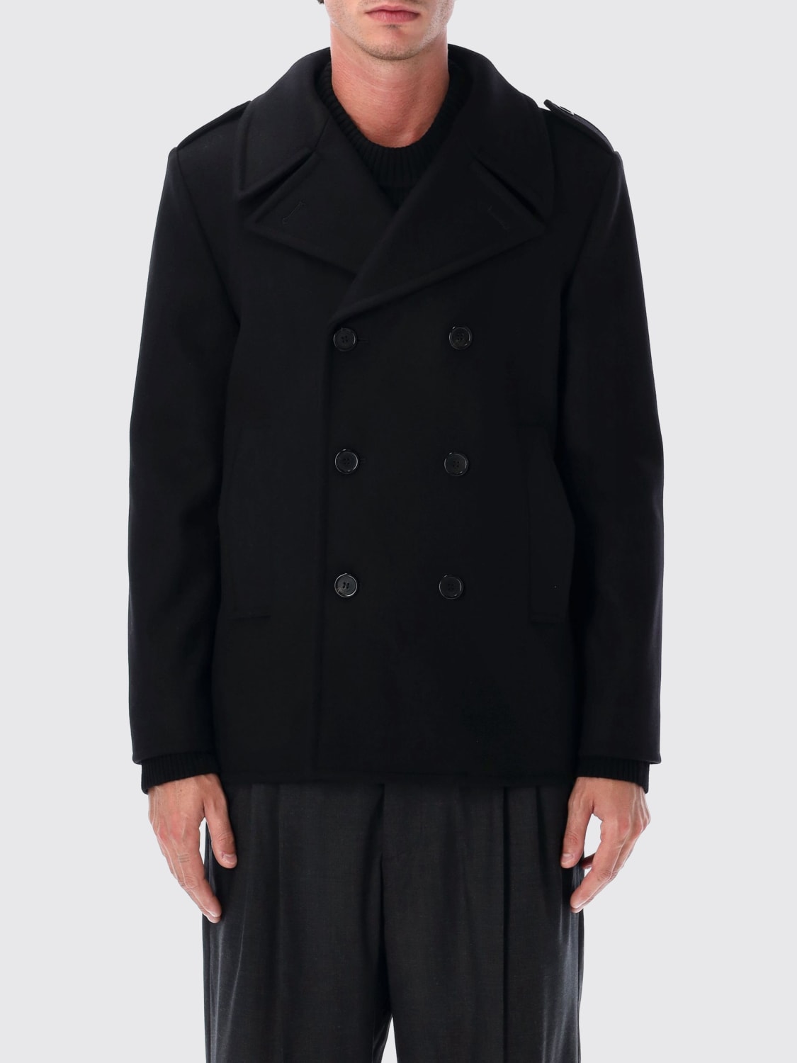 SAINT LAURENT COAT: Jacket men Saint Laurent, Black - Img 1