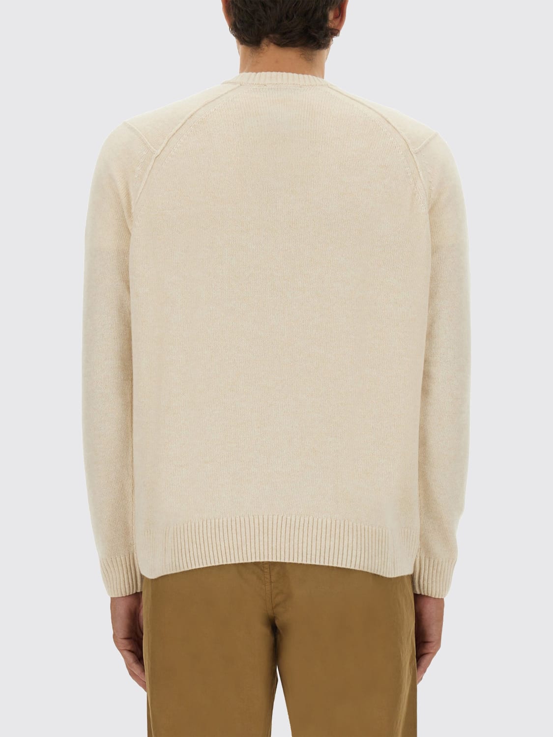 WOOLRICH MAGLIA: Maglia a girocollo Woolrich in misto lana, Beige - Img 3