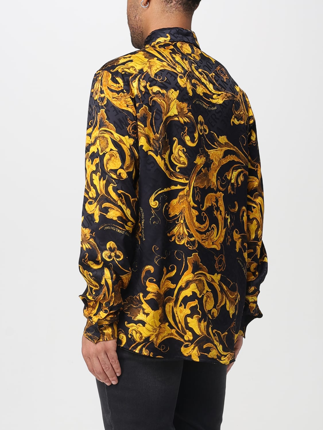 VERSACE JEANS COUTURE SHIRT: Shirt men Versace Jeans Couture, Black - Img 2