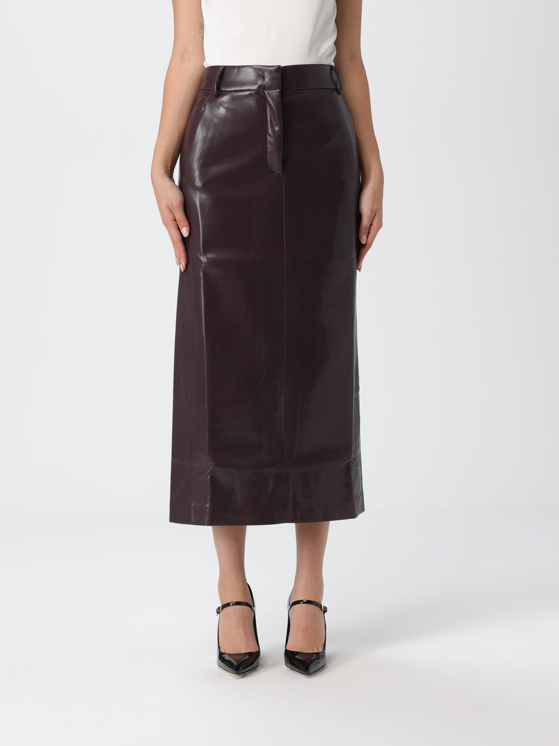 THE ANDAMANE SKIRT: Skirt woman Andamane, Wine - Img 1