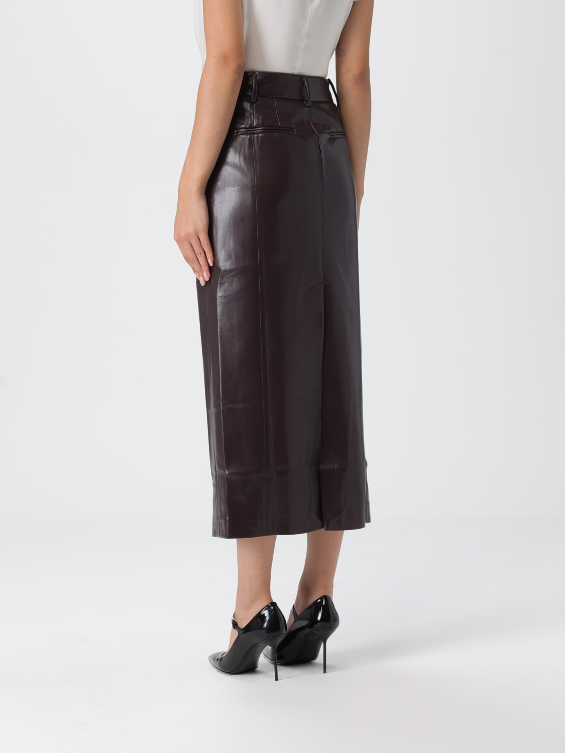 THE ANDAMANE SKIRT: Skirt woman Andamane, Wine - Img 2