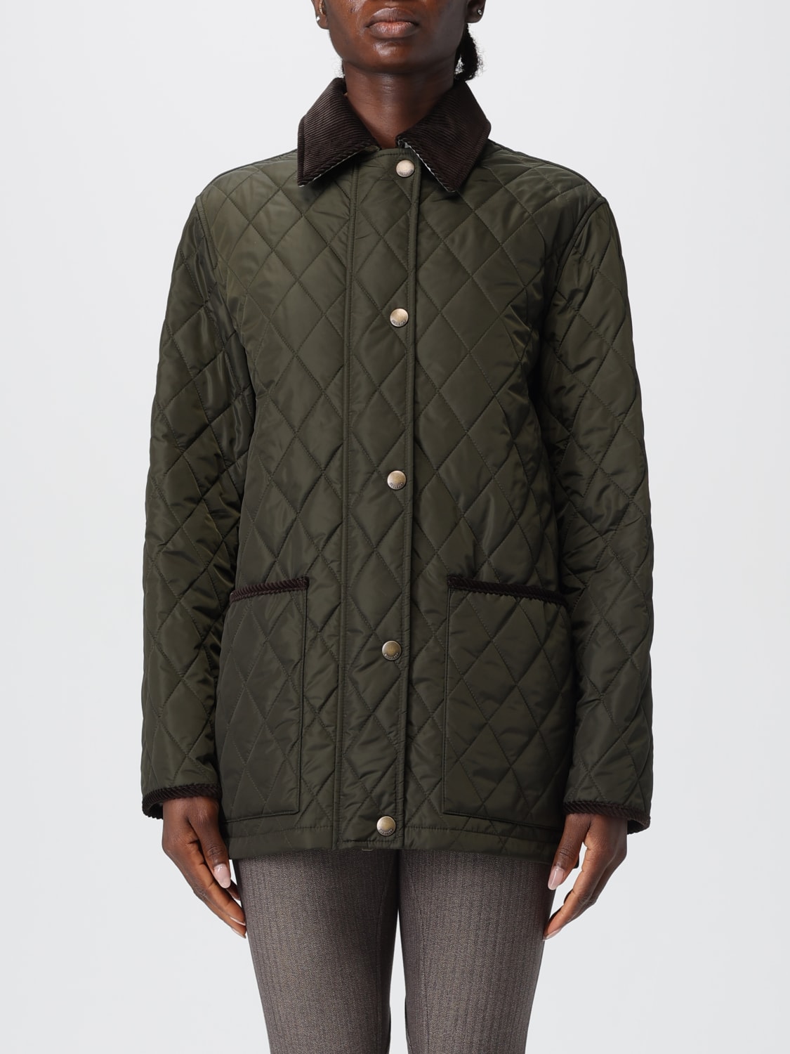 BURBERRY JACKET: Blazer woman Burberry, Green - Img 1