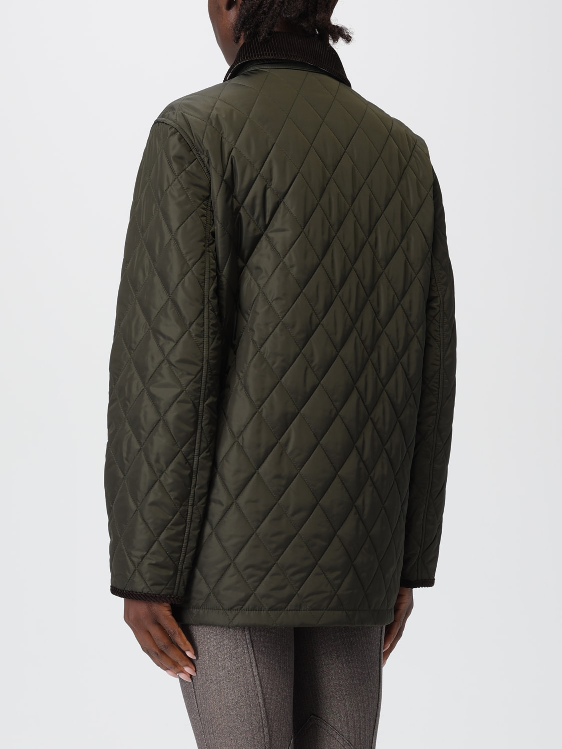 BURBERRY JACKET: Blazer woman Burberry, Green - Img 3