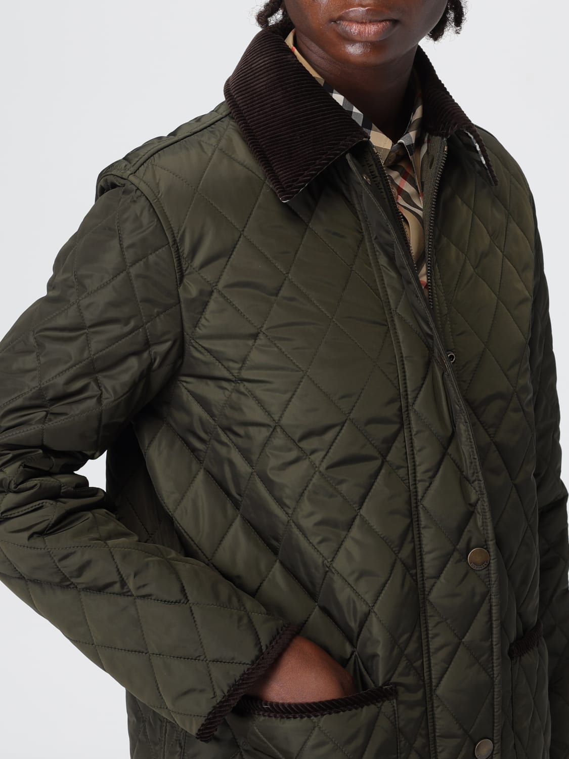 BURBERRY JACKET: Blazer woman Burberry, Green - Img 5