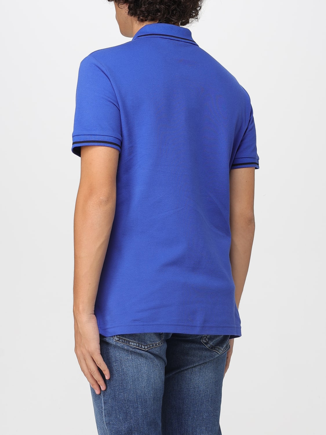 VERSACE JEANS COUTURE POLO SHIRT: Polo shirt men Versace Jeans Couture, Blue - Img 2