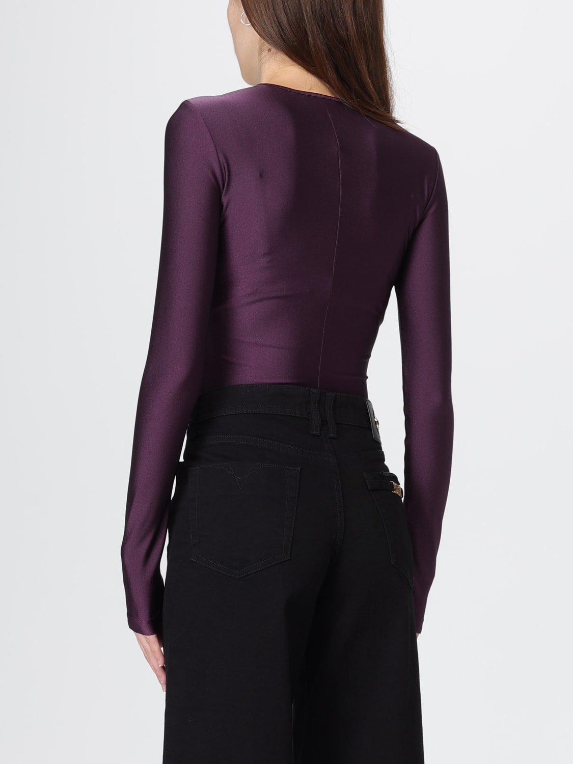 VERSACE JEANS COUTURE TOP: Body femme Versace Jeans Couture, Violet - Img 3