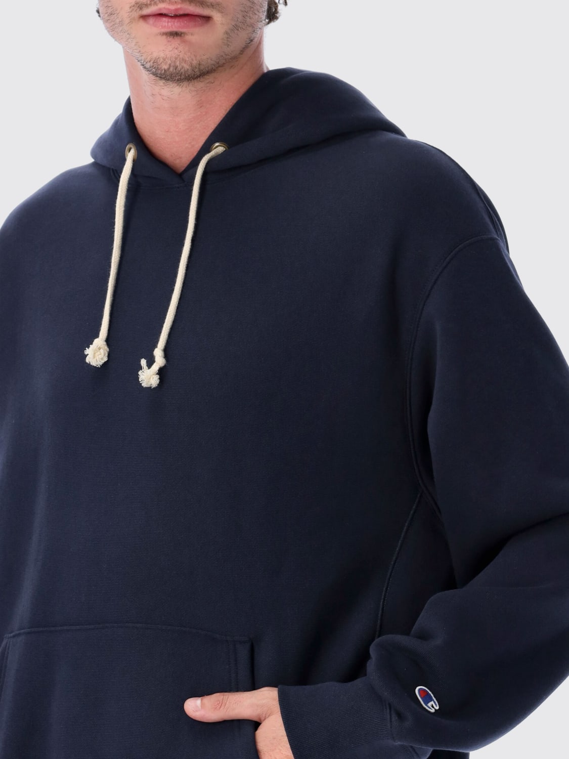 CHAMPION SWEATSHIRT: Sweatshirt men Champion, Blue - Img 3