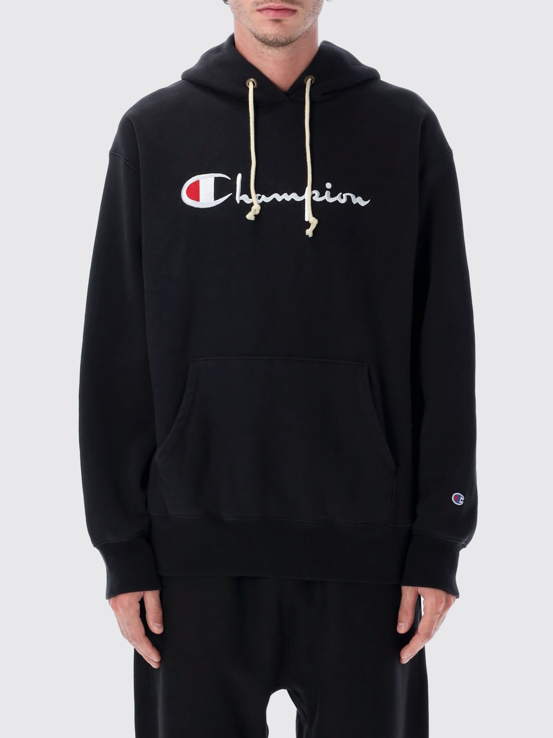 CHAMPION SUDADERA: Sudadera hombre Champion, Negro - Img 1