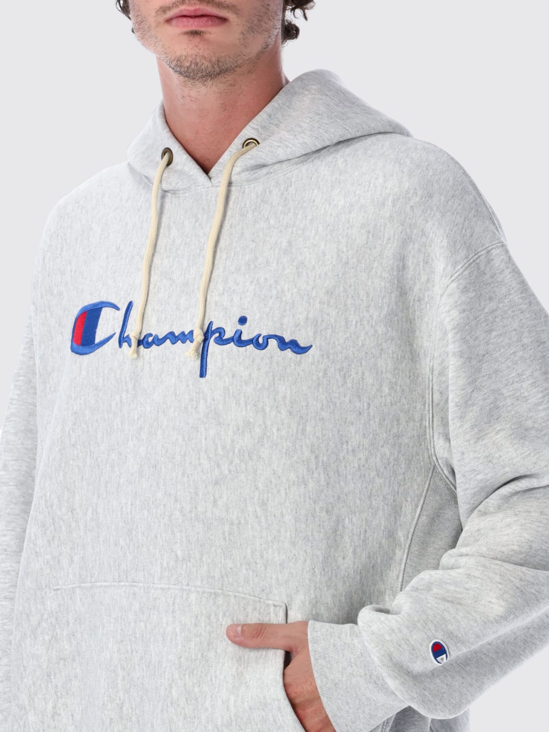 CHAMPION SWEATSHIRT: Sweatshirt men Champion, Grey - Img 3